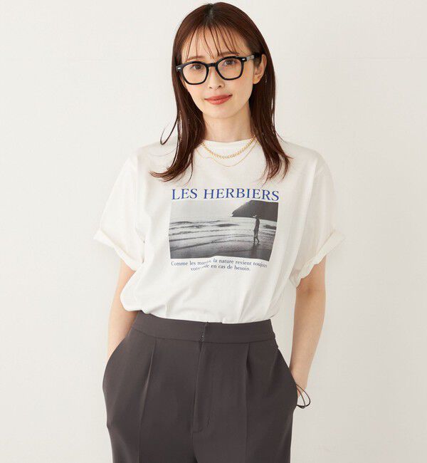 SHIPS Colors 「SHIPS Colors:〈接触冷感・UVカット〉サンセット フォト Tシャツ◇」|Tシャツ・カットソー|