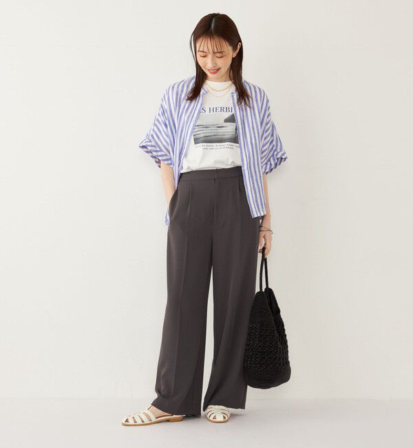 SHIPS Colors 「SHIPS Colors:〈接触冷感・UVカット〉サンセット フォト Tシャツ◇」|Tシャツ・カットソー|