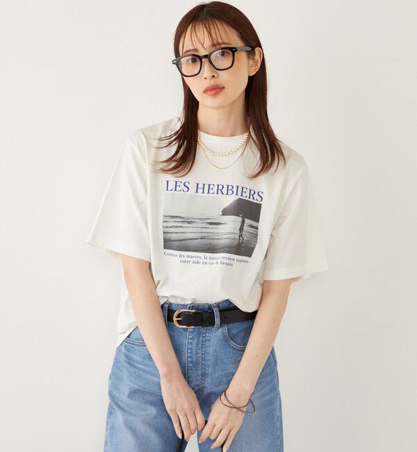 SHIPS Colors 「SHIPS Colors:〈接触冷感・UVカット〉サンセット フォト Tシャツ◇」|Tシャツ・カットソー|
