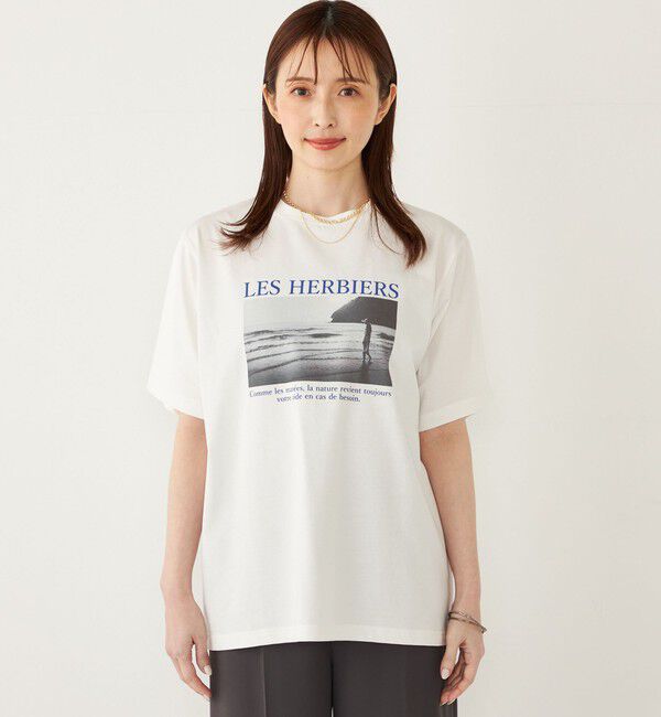SHIPS Colors 「SHIPS Colors:〈接触冷感・UVカット〉サンセット フォト Tシャツ◇」|Tシャツ・カットソー|