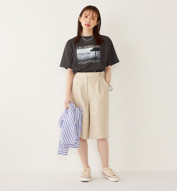 SHIPS Colors 「SHIPS Colors:〈接触冷感・UVカット〉サンセット フォト Tシャツ◇」|Tシャツ・カットソー|
