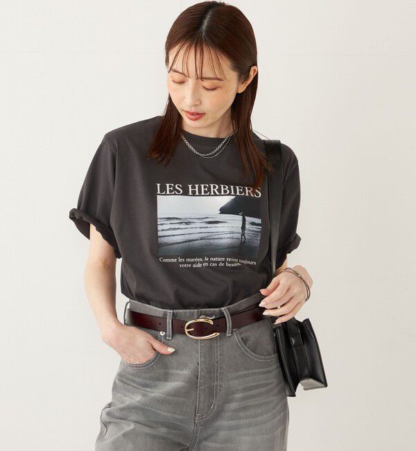 SHIPS Colors 「SHIPS Colors:〈接触冷感・UVカット〉サンセット フォト Tシャツ◇」|Tシャツ・カットソー|