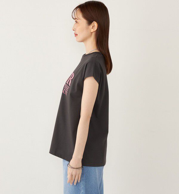 SHIPS Colors 「SHIPS Colors:〈接触冷感・UVカット〉フレンチスリーブ ロゴ Tシャツ◇」|Tシャツ・カットソー|