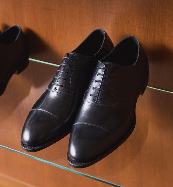 SHIPS「【SHIPS別注】Lo spago: ストレート チップ シューズ」|ビジネス・ドレスシューズ|ブラック