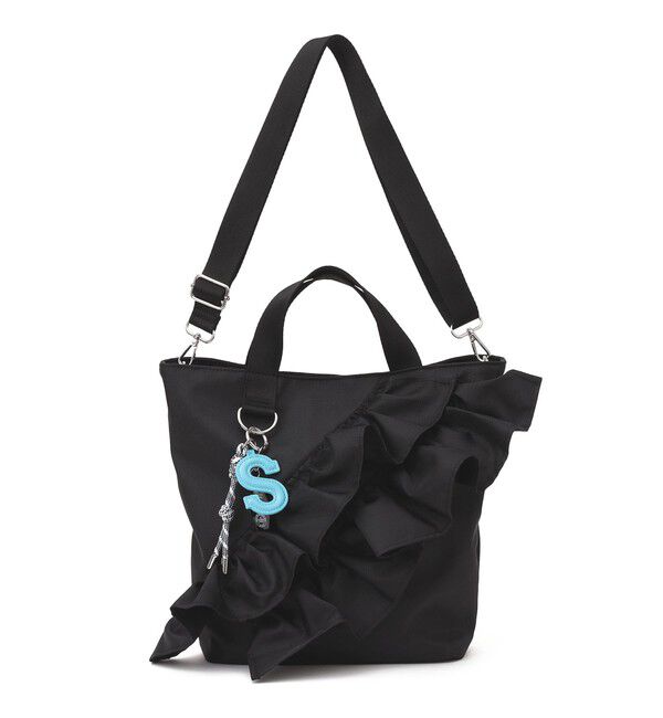 SHIPS for women「【WEB限定】チャーム 付き フリル トート」|トートバッグ|