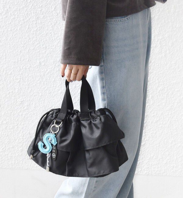 SHIPS for women「【WEB限定】チャーム 付き フリル 巾着 ショルダー」|ショルダー・メッセンジャー|