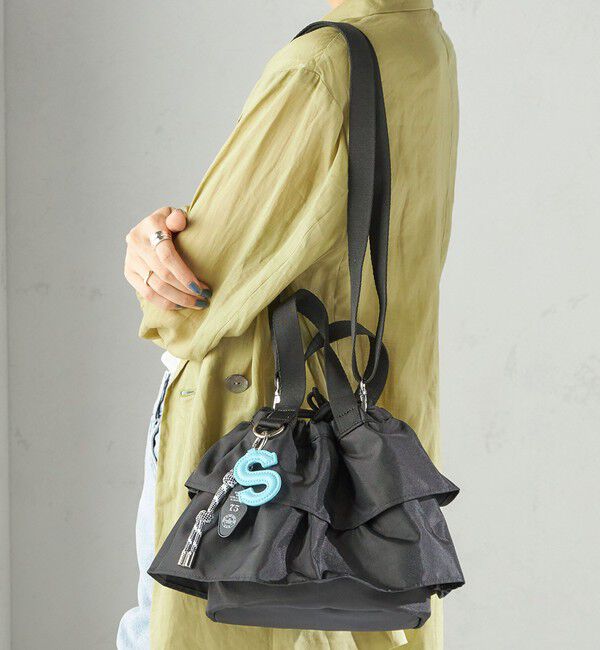 SHIPS for women「【WEB限定】チャーム 付き フリル 巾着 ショルダー」|ショルダー・メッセンジャー|