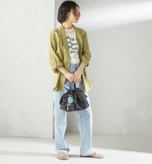 SHIPS for women「【WEB限定】チャーム 付き フリル 巾着 ショルダー」|ショルダー・メッセンジャー|