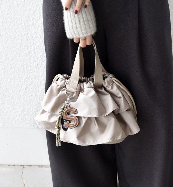 SHIPS for women「【WEB限定】チャーム 付き フリル 巾着 ショルダー」|ショルダー・メッセンジャー|