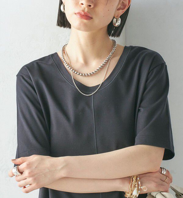 SHIPS for women「〈手洗い可能〉スーピマ ポンチ 2WAY ベーシック ジャージ ワンピース」|ワンピース|