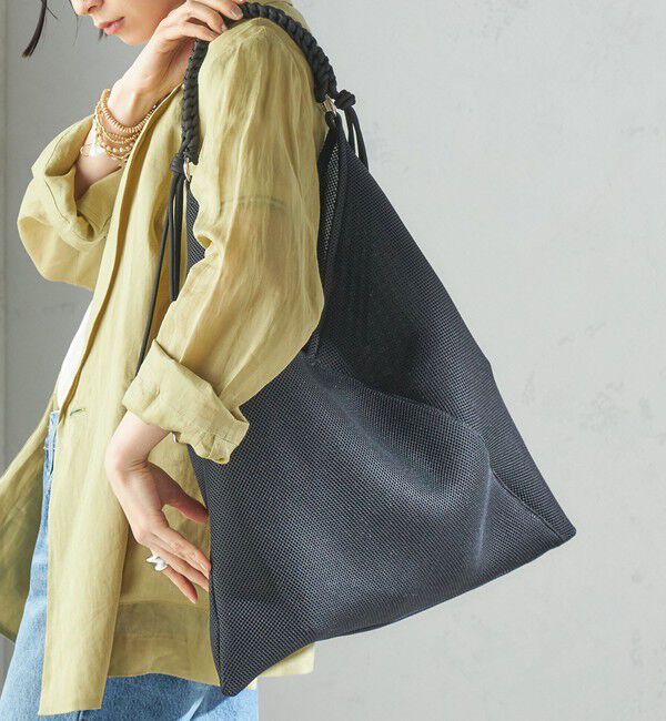 SHIPS for women「LE VERNIS:パラコート ハンドル メッシュ トート」|トートバッグ|