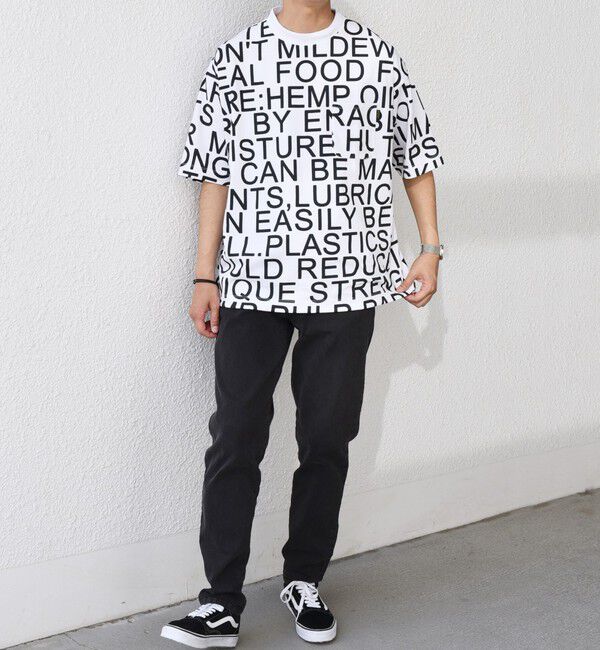 SHIPS any「【SHIPS any別注】Phatee: オーガニックコットン パターン プリント スピンドル ポケット Tシャツ◇」|Tシャツ・カットソー|