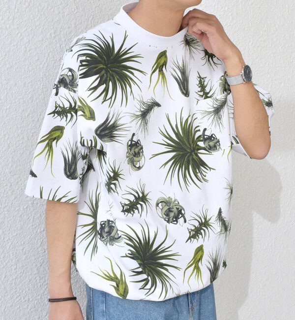 SHIPS any「【SHIPS any別注】Phatee: オーガニックコットン パターン プリント スピンドル ポケット Tシャツ◇」|Tシャツ・カットソー|