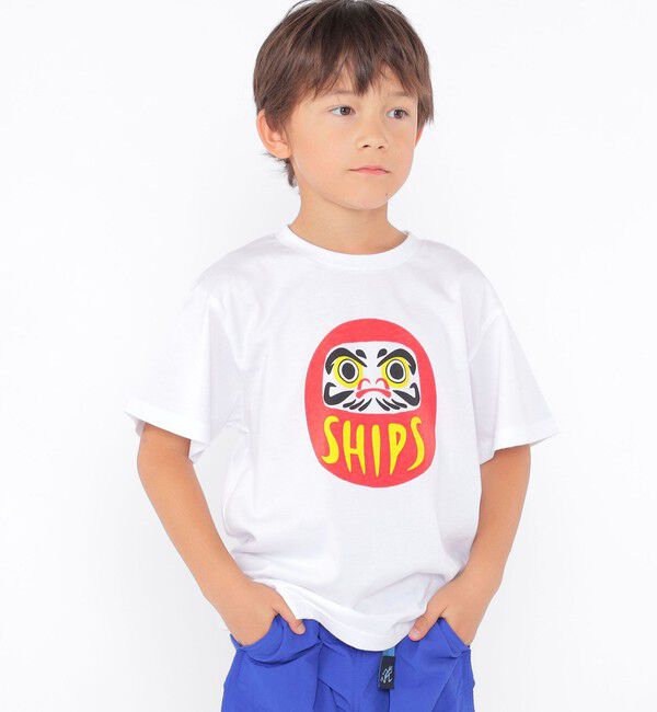 SHIPS KIDS「SHIPS KIDS:100～130cm / おみやげ Tシャツ」|Tシャツ・カットソー|ホワイト系