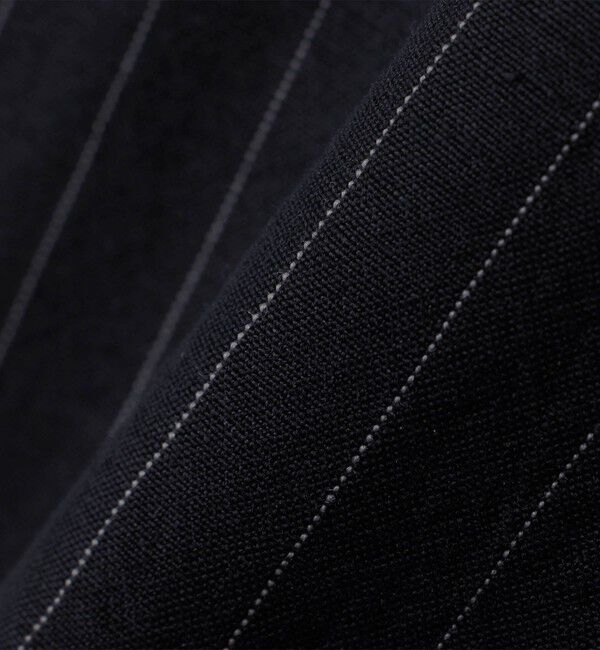 SHIPS「BATEAUX DE SHIPS: ウール リネン ストライプ オープンカラー シャツ」|シャツ・ブラウス|