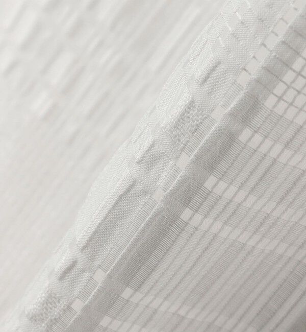 SHIPS for women「〈手洗い可能〉シアー チェック ジャカード ノースリーブ ブラウス」|シャツ・ブラウス|