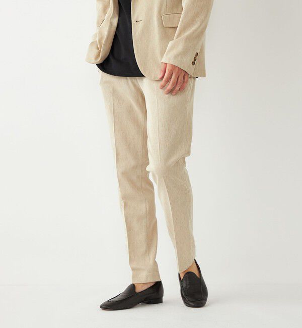 SHIPS Colors 「SHIPS Colors:〈洗濯機可能〉シャリル ジャージー イージー スラックス ベージュ」|スラックス|