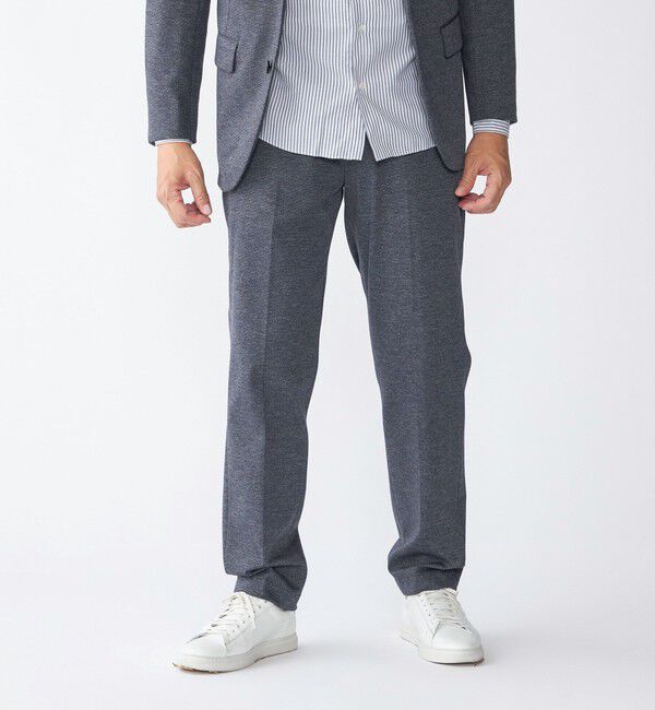 SHIPS「SHIPS:〈洗濯機可能〉アクティブ ジャージー スラックス(セットアップ対応)」|スラックス|コバルトブルー