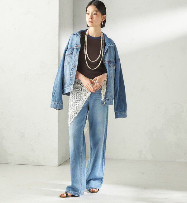 SHIPS for women「《予約》【SHIPS別注】BINDU: レース トライアングル スカーフ」|バンダナ・スカーフ|