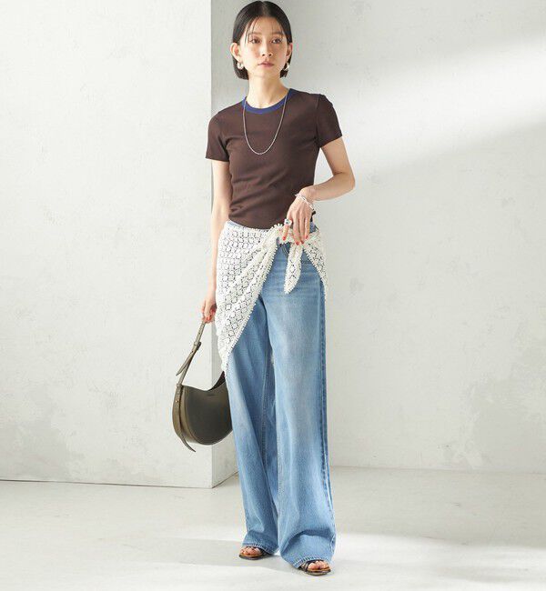 SHIPS for women「《予約》【SHIPS別注】BINDU: レース トライアングル スカーフ」|バンダナ・スカーフ|