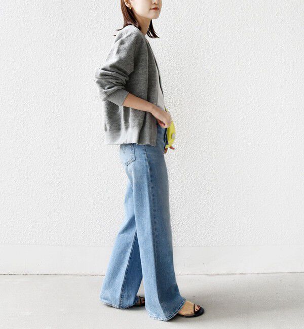 SHIPS for women「〈手洗い可能〉スライバー スナップ ボタン カーディガン」|カーディガン|