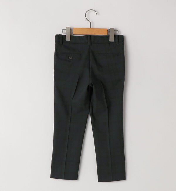 SHIPS KIDS「SHIPS KIDS:110～130cm /〈洗濯機可能〉セレモニー ブラックウォッチ ストレッチ スラックス パンツ」|スラックス|