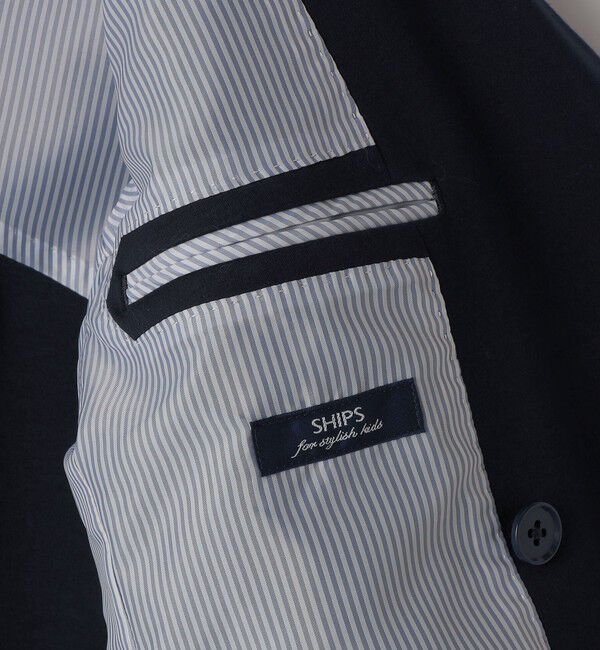 SHIPS KIDS「SHIPS KIDS:140～160cm /セレモニー ポンチ ダブルボタン ジャケット」|スーツ|