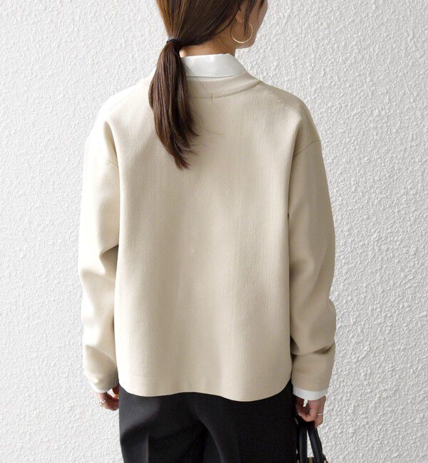 SHIPS any「《予約》SHIPS any:〈手洗い可能〉クルーネック ニット ジャケット カーディガン」|カーディガン|