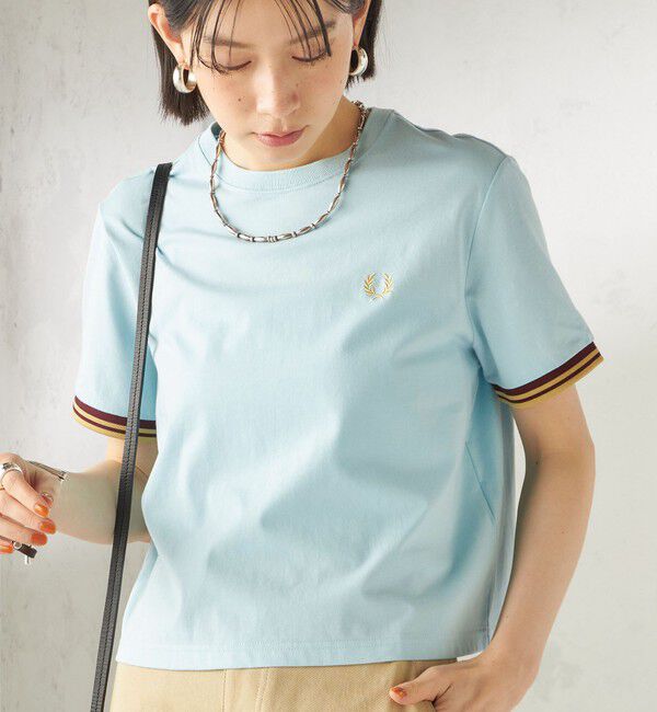 SHIPS for women「《予約》FRED PERRY:G2162 TIPPED T SHIRT」|Tシャツ・カットソー|