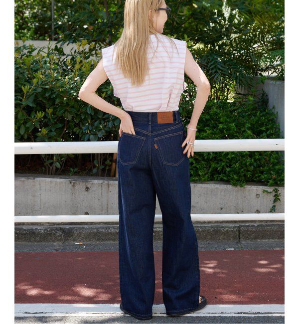 OUTDOOR PRODUCTS Usual Things「追加3 ULTライトデニムハイライズルーズ5PKT」|デニム|