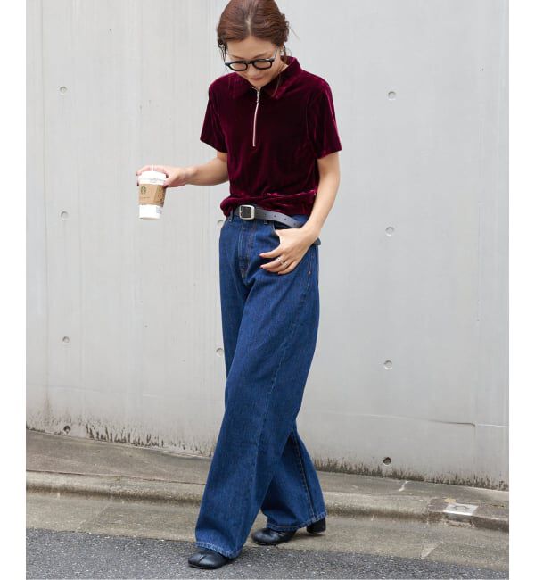 OUTDOOR PRODUCTS Usual Things「追加5 ULTデニムハイライズルーズ5PKT」|デニム|