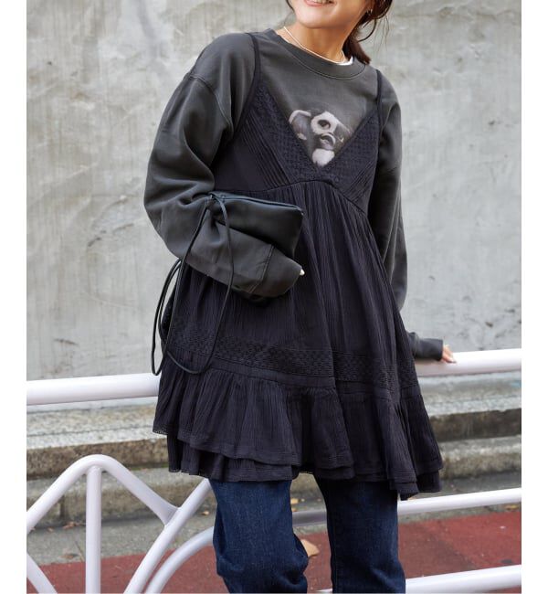 OUTDOOR PRODUCTS Usual Things「≪予約≫コットンレーストリムキャミソール」|キャミソール|