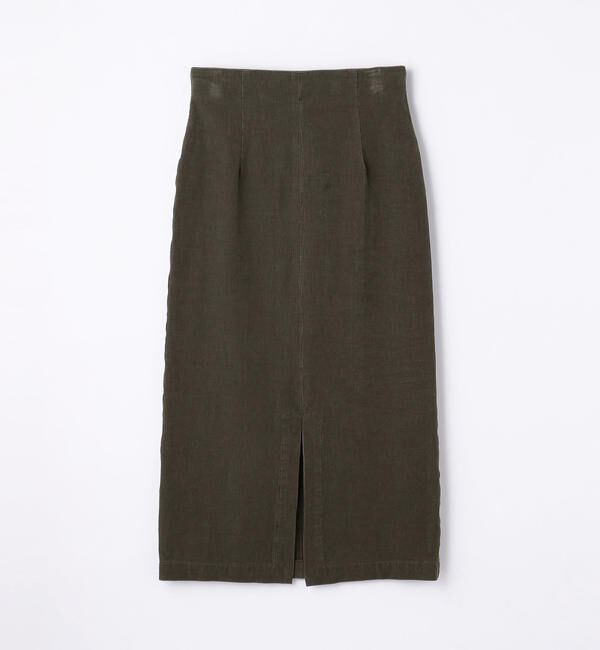 GALERIE VIE「コットンコーデュロイ Iラインスカート」|タイト|