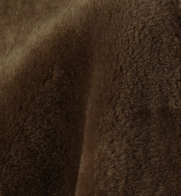 TOMORROWLAND collection「メリノムートン ノーカラーコート」|ノーカラーコート|