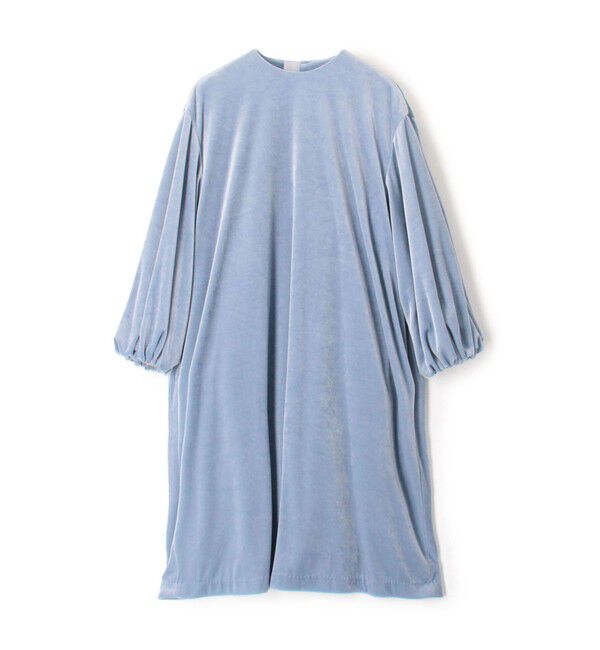 Ballsey「ストレッチベロア ボリュームスリーブワンピース」|ワンピース|63 ライトブルー