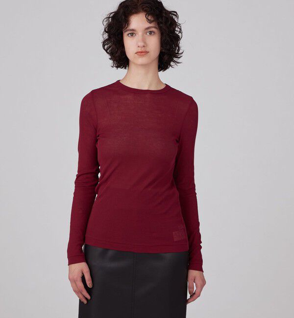 MACPHEE「【一部WEB先行予約】シアージャージー クルーネックプルオーバー」|Tシャツ・カットソー|