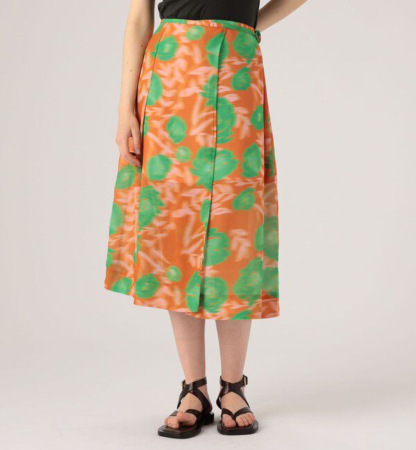 TOMORROWLAND BUYING WEAR「GANNI フラワーラップスカート」|フレア|