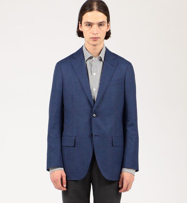 TOMORROWLAND MENS「ウールシルクポリウレタン シングルブレステッド2Bジャケット Light Move」|テーラードジャケット|