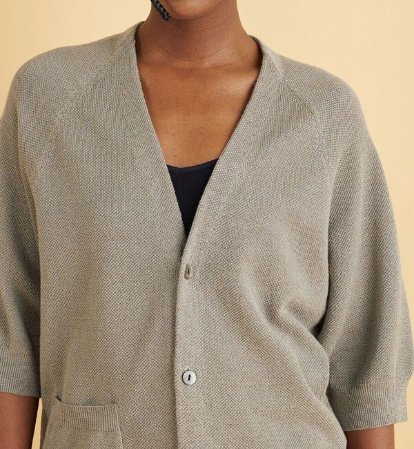 GALERIE VIE「ドライカノコ ハーフスリーブカーディガン」|カーディガン|