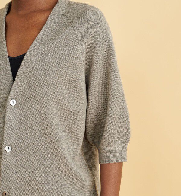 GALERIE VIE「ドライカノコ ハーフスリーブカーディガン」|カーディガン|