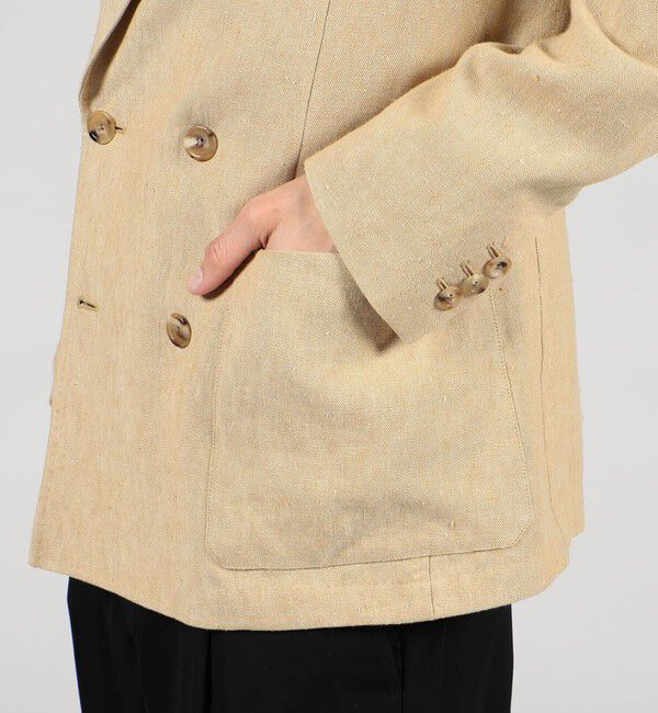 CABaN「CABaN アイリッシュリネン ダブルブレストジャケット」|テーラードジャケット|