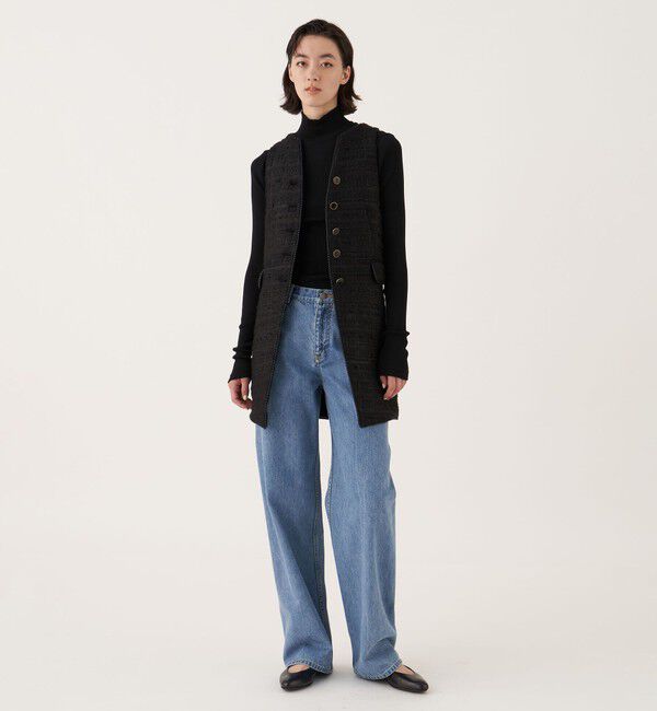 DES PRES「シルクコットンリブ ハイネックプルオーバー」|Tシャツ・カットソー|