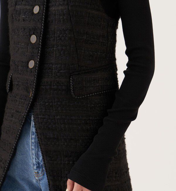 DES PRES「シックツイード ミドルジレ」|ベスト・ジレ|