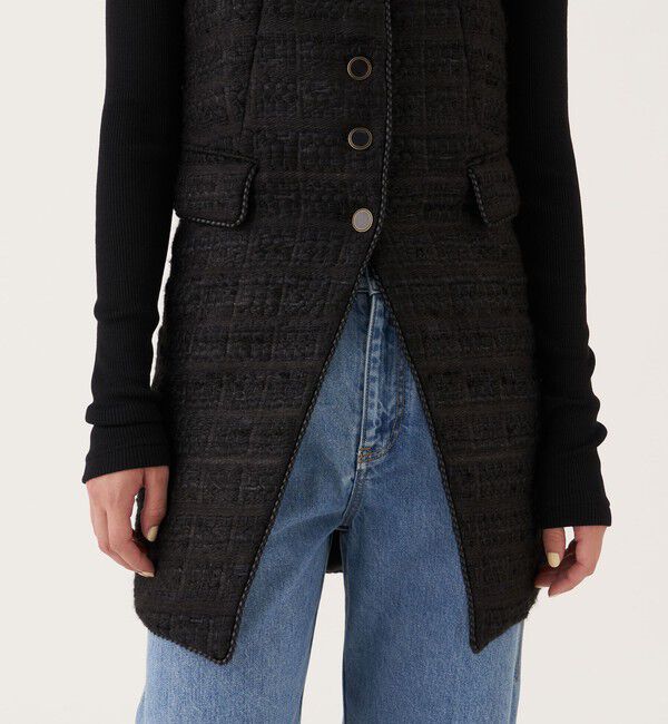 DES PRES「シックツイード ミドルジレ」|ベスト・ジレ|