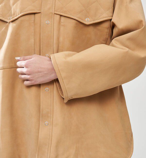 GALERIE VIE「ベビーカーフ ノーカラージャケット」|ノーカラージャケット|