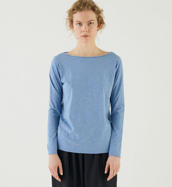 GALERIE VIE「スムージーコットン ボートネックプルオーバー」|Tシャツ・カットソー|