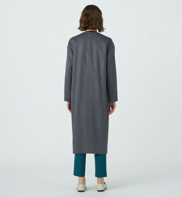 TOMORROWLAND collection「ウェービーカシミヤ ノーカラーコート」|ノーカラーコート|