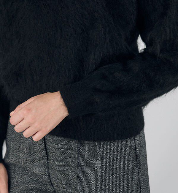 DES PRES「ピュアカシミヤファー クルーネックプルオーバー」|ニット・セーター|