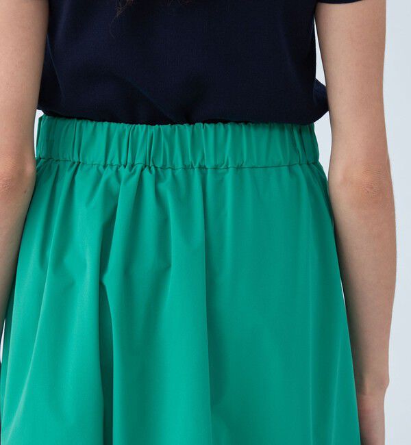 Ballsey「ストレッチタフタ ボリュームギャザースカート」|フレア|