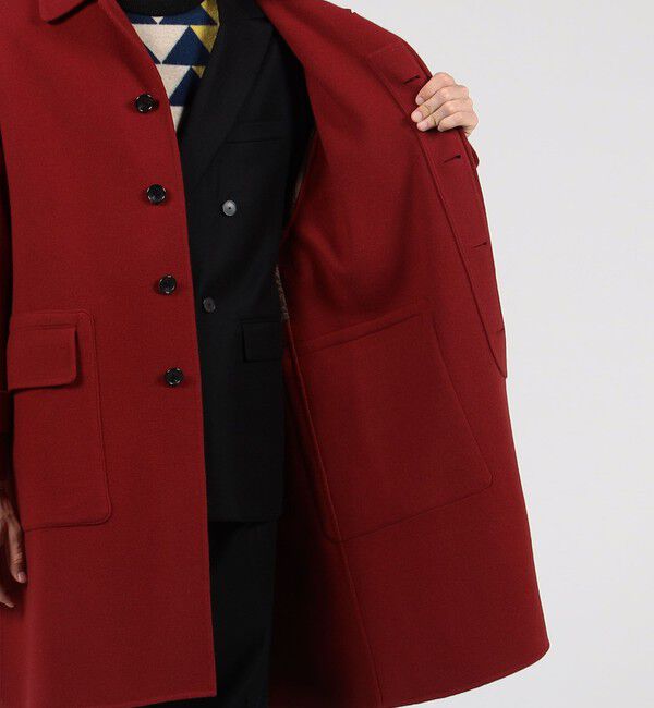 TOMORROWLAND MENS「Super170'sウール リバーメルトン ステンカラーコート」|ステンカラーコート|
